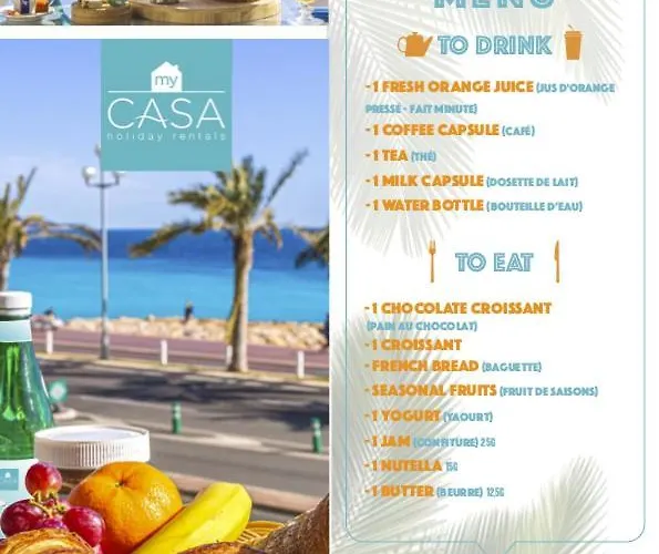 My Casa - 4 Place Massena - Duplex شقة نيس